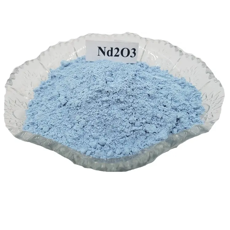 Hochwertiges Nd2O3-Pulver Preis Neodym oxid pulver Blaue Farbe Seltenerd pulver