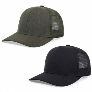 Casquettes Snapback à Visière Courbe en Gros, Casquettes Trucker en Maille Vierge à 6 Panneaux, Casquettes Trucker Personnalisées - Product Image 1