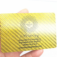 Tarjetas de visita digitales NFC de fibra de carbono negra de lujo a precio de fábrica