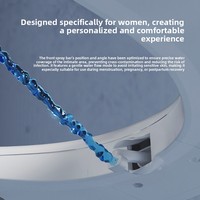Nouvelle toilette intelligente ergonomique en céramique avec télécommande, fixation au sol, bidet à jet frontal, sans restriction de pression d'eau, automatique