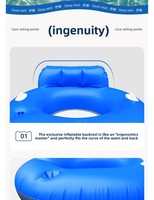 Fauteuil flottant gonflable motorisé à hélice électrique, transat de relaxation, bouée de piscine pour divertissement estival en rivière