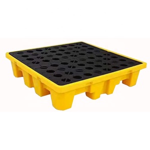 Nhiệm Vụ Nặng Nề HDPE Nhựa <span class=keywords><strong>Pallet</strong></span> Công Nghiệp Hóa Chất Tràn Ngăn Chặn Có Thể Tháo Rời <span class=keywords><strong>Pallet</strong></span> An Toàn Nguy Hại Khay - Product Image 3