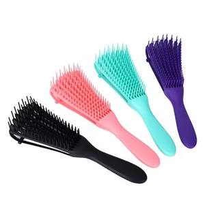 Brosse démêlante pour cheveux, brosse de massage du cuir chevelu, brosse démêlante pour cheveux bouclés, brosse à cheveux épaisse en forme de pieuvre pour femmes, hommes, salon - Product Image 3