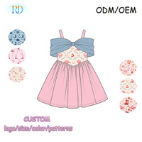 Robe Tutu d'été Ruidian pour petites filles, jupe débardeur personnalisée à imprimé Cowgirl Western, tenue décontractée pour anniversaire de tout-petits