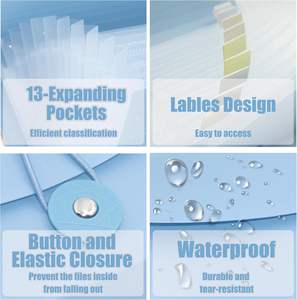 แฟ้มเก็บใบเสร็จแบบพกพา 13 ช่อง ใส่คูปอง ใบเสร็จ ใบ<span class=keywords><strong>เช็ค</strong></span> เอกสารเดินทาง ขนาดเล็ก แบบพับได้ - Product Image 4