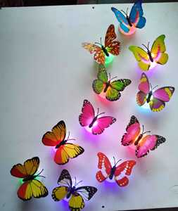 Hot 3d <strong>Butterfly</strong> Wall Stickers Decoration Self-adhesive Colorful Night Lights <strong>Butterfly</strong> Led <strong>Lamp</strong> - Product Image 5