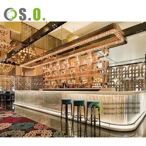 Strip Club muebles salón conjunto mostrador personalizado centro comercial muebles club nocturno Hookah Bar diseño Comercial Bar para Club nocturno - Product Image 5