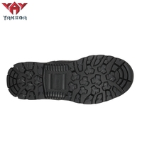 Yakeda Chaussures de Randonnée d'Extérieur Imperméables en Daim, Bottes de Désert Noires, Bottes de Combat Tactiques pour Hommes et Femmes