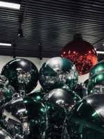 Boules de Noël gonflables géantes en PVC, grandes décorations de Noël gonflables d'extérieur, boule de Noël