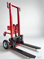 Chariot élévateur à palettes électrique tout-terrain à batterie au lithium, transpalette hydraulique portable, pneus en caoutchouc, capacité 1 000 jin