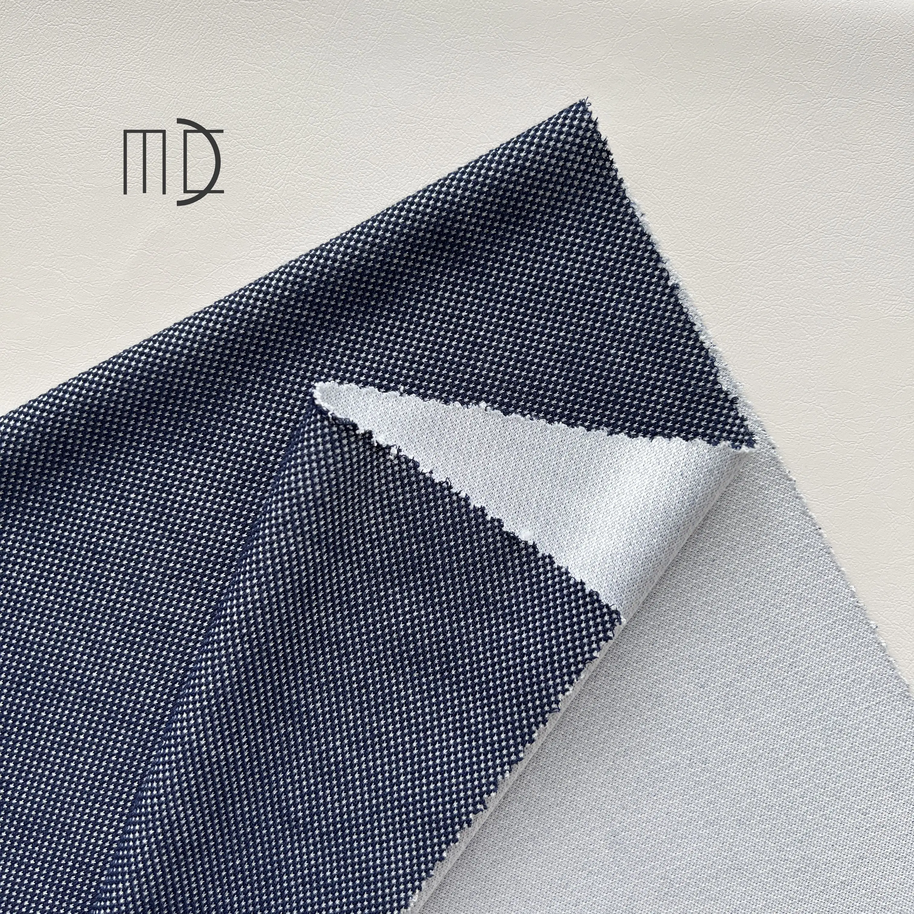 Factory Customized Low Price Linen Look Stripe Poly Cotton Tc Slub Indigo Tc Yarn Dyed Linen Shirting Fabrics For Garment