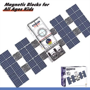Set di Costruzioni Magnetiche Spaziali 120 Pezzi, Blocchi Magnetici Educativi per Bambini EN71, ASTM per Scuola - Product Image 2