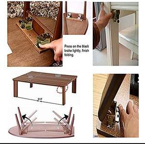 บานพับสแตนเลสพับได้90องศาสำหรับเก้าอี้และโต๊ะแบบพับได้สำหรับใช้ในห้องครัว - Product Image 6