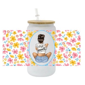 Best Seller Best Mom Ever UV DTF Cup Wrap Transferencias Pegatinas Profesor Enfermera Afirmación UV Cup Wraps <span class=keywords><strong>para</strong></span> uso en tazas de 16OZ - Product Image 2