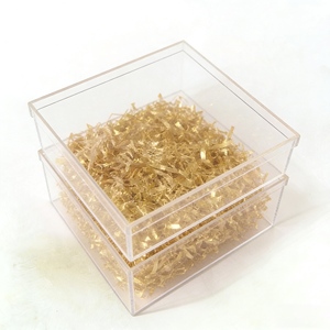 Boîte cadeau carrée transparente en acrylique personnalisée, emballage portable pour la décoration et le rangement - Product Image 4