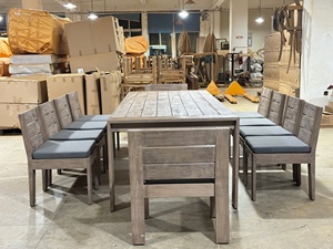 कस्टम-निर्मित आधुनिक टिकाऊ वाटरप्रूफ आउटडोर टेबल और विला उपयोग के लिए टेक फिनिश के साथ कुर्सियां - Product Image 4