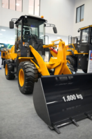 Chargeuse sur pneus diesel jaune 818H de 1,8 tonne avec godet de 1 m³ et composants essentiels haute performance certifiés CE