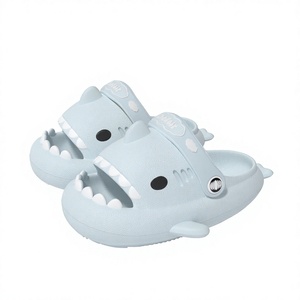 Sandalias Infantiles con Diseño <span class=keywords><strong>de</strong></span> Tiburón, Color Nuevo, con Tiras, para Primavera/Verano, Unisex, <span class=keywords><strong>de</strong></span> EVA, para Interiores y Exteriores, Perforadas - Product Image 1