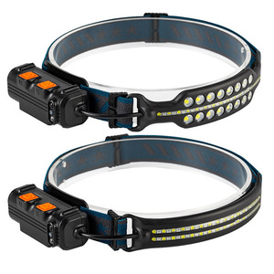 Linterna Frontal LED Recargable de 1200 mAh, Tipo C, para Correr al Aire Libre, Pesca, Fuente de Luz Roja y Blanca - Product Image 1