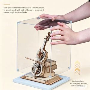 Thickened Dust Proof Acrylic Display Box with Stackable Design, Clear Acrylic Organizer for Lego & Model Kits - Product Image 3