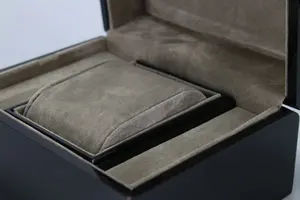 Hộp quà đồng hồ gỗ bóng mượt, bán buôn, màu đen, tùy chỉnh, sang trọng - Product Image 3