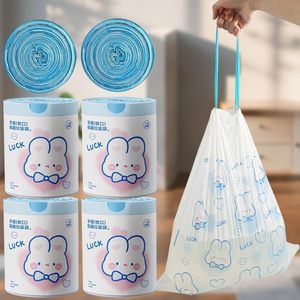 ถุงขยะแบบม้วนหัวมาวเฮงชุน1 ถุงขยะพลาสติก PE ลายการ์ตูนแบบมีเชือกผูก ป้องกันการรั่วซึม ความจุขนาดใหญ่ รับน้ำหนักได้มาก ขนาด 45 * 41 ซม. - Product Image 5