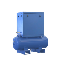 Petit compresseur d'air à vis rotatif industriel PM VSD 2,2 kW 3,7 kW 3 CV 5 CV 220 V monophasé avec réservoir