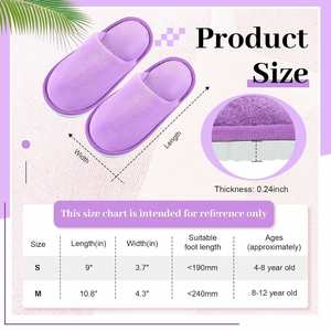 Chaussons jetables de luxe écologiques et hydratants pour adultes en polaire corail et lin avec semelle en EVA pour hôtels, voyages et spas - Product Image 2