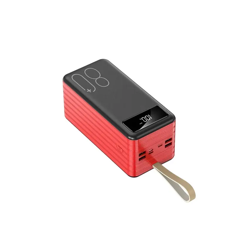 PowerBanks 80000mah vier USB Ausgang Tragbare Ladegerät Externe Handy Akku Power Bank mit LED-Licht für iPhone, iPad