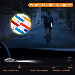 High Gloss PVC Reflective Safety Charms, Night Visibility Reflectors, Essential Gear for Outdoor Activities - Product Image 6