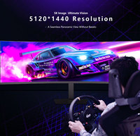 Monitor curvo para juegos IPS de 49 pulgadas y 144Hz con relación de aspecto 21:9 y tiempo de respuesta de 30ms para PC