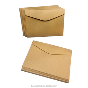 Hongkong giá rẻ có thể tái chế thân thiện với môi nâu kraft giấy bài gửi thư phong bì gói chuyển phát nhanh bưu phẩm cửa sổ thủ công phong bì - Product Image 5