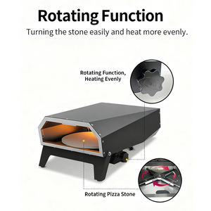 <span class=keywords><strong>Four</strong></span> à pizza au propane professionnel de 12 pouces en acier inoxydable, autonome, pour usage extérieur, idéal pour hôtels, foyers et voitures - Product Image 2