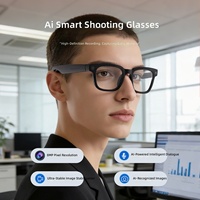 Caméra intelligente IA pour lunettes, 800W pixels, traduction en temps réel, reconnaissance d'objets, contrôle par bouton tactile, cadre en métal TR90