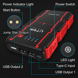Arrancador de Baterías Utrai, Potenciador de Baterías de Auto con Corriente Máxima de 1000A, Herramientas de Emergencia para Auto con Abrazadera Inteligente LED, Dispositivo de Arranque de Vehículos OEM - Product Image 4