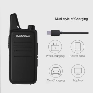 2 radios bidireccionales Baofeng VT-C2 Mini Walkie Talkie de 2W/0.5W, 16 <span class=keywords><strong>canales</strong></span> <span class=keywords><strong>PMR</strong></span> FRS sin licencia, UHF con VOX y carga Tipo-C - Product Image 4