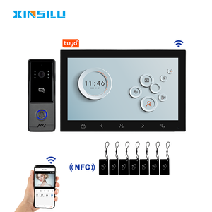 Sonnette vidéo avec écran IPS de 10 pouces, <span class=keywords><strong>interphone</strong></span> de haute qualité, <span class=keywords><strong>meilleur</strong></span> prix, résolution 1080p, WiFi, application Tuya, carte IC, étanche - Product Image 1