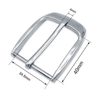 HORSE LOVE Boucle de ceinture en métal réglable de style simple en zinc de 34,5 mm pour accessoires