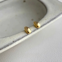 Boucles d'oreilles pendantes en argent sterling 925 plaqué or ED591, bijoux minimalistes élégants pour femme, à porter au quotidien, cadeau de bureau