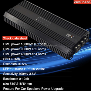 Brazil Phong Cách Đầy Đủ Phạm Vi Rms 18000W Xe Loa Siêu Trầm Khuếch Đại Đỉnh 36000W Spl Âm Bass Mạnh 1 Ohm Monoblock Xe Khuếch Đại Class D - Product Image 3