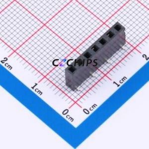 SSM-107-L-SV-BE Pin Socket SMD,P=2.54mm Connector 2.54mm Vertical Mount Single Row 7P - Product Image 1