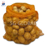 Geventileerde 5kg 10kg 25kg rode groene oranje groente- en fruitverpakkingsplastic zakken