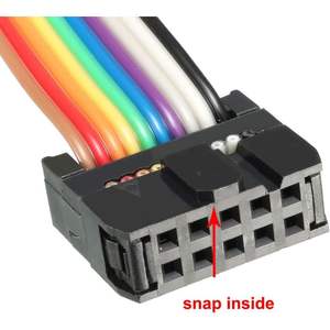 Cable Plano de Cobre IDC Rainbow Wire, 10 pines, 128 cm, Paso de 2.54 mm, Tipo B, Nuevo - Product Image 5