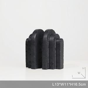 Sujetalibros de Travertino Natural, Sujetalibros Decorativos Resistentes <span class=keywords><strong>para</strong></span> Estantes, Sujetalibros de Piedra Sólida, Soporte <span class=keywords><strong>para</strong></span> <span class=keywords><strong>Libros</strong></span> - Product Image 5