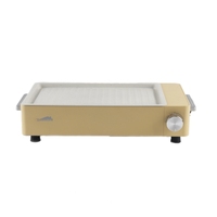 Gril électrique portable et plaque chauffante sans fumée pour cuisiner à l'intérieur de la maison facile à nettoyer après utilisation