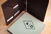 Fabricant Flexible Lay Flat PU Leather Cover Sujet Portfolio Document File Folder Planner Rechargeable 3 Ring Binder