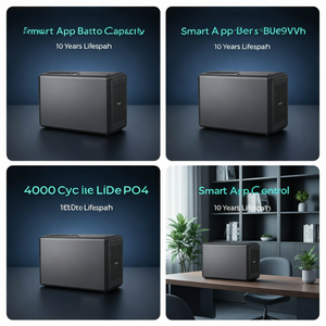 [Dropshipping] P1500 1800W 1536Wh Solar Generator APP Control Powerstation UPS Lifepo4 Battery Portable Power Station - Product Image 3