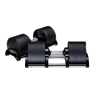 Haltère réglable en acier inoxydable, <span class=keywords><strong>20</strong></span> kg/45 LB, ensemble d'équipement de Fitness, de sport, promotion spéciale - Product Image 3