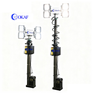 Mât télescopique motorisé 3M, adapté aux besoins d'éclairage de grandes surfaces et à haute luminosité sur les chantiers - Product Image 2