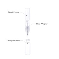 Échantillon gratuit rechargeable verre transparent atomiseur bouteille cosmétique 10ml vaporisateur 5 ml voyage parfum bouteille vaporisateur à vendre